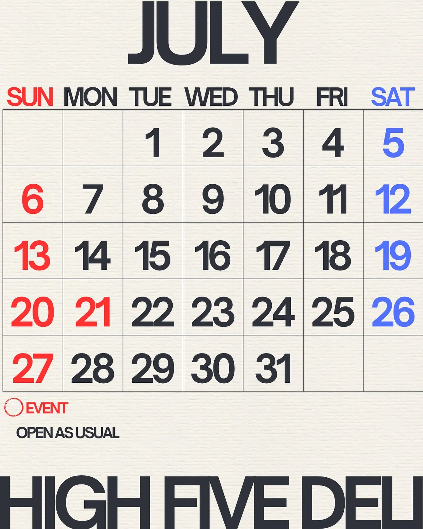 (7月)大名でファーストフードなら|High Five De...